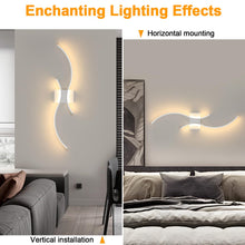Carica l'immagine nel visualizzatore di Gallery, Comely Applique da Parete Interno LED, Lampada da Parete Bianco 27W 3000K