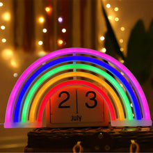 Carica l'immagine nel visualizzatore di Gallery, Amzeeniu Luci al Neon Led Arcobaleno Night Lights Mood Lights Insegne Luci luce Decorazione luminose Neon Signs Batteria