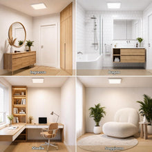 Carica l'immagine nel visualizzatore di Gallery, LQWELL® Plafoniera Lampada da soffitto a LED, Lampada da bagno impermeabile IP44 Rotonda Piatta 23W 4000K 2600LM Sottile