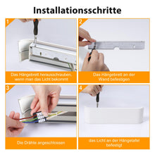 Carica l'immagine nel visualizzatore di Gallery, OOWOLF Applique da Parete Interno 1 Pezzi, Temperatura Colore Regolabile 3000K/4500K/6000K, 18W Alluminio Lampada a Muro