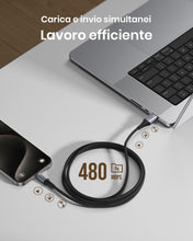 Carica l'immagine nel visualizzatore di Gallery, INIU Cavo USB Type-C [5 Pezzi], Cavetto USB C 3,1A Ricarica Rapida, Nylon Cavo USB A USB C per Caricabatterie per iPhone 16 15 Samsung Galaxy S21 S20 S9 Note 10 Google Pixel ECC (1m+1m+2m+2m+0.5m)