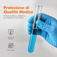 Carica l'immagine nel visualizzatore di Gallery, GRIFEMA Guanti Nitrile Blu 100 Pezzi, Monouso Senza Polvere e Lattice