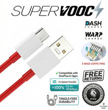Carica l'immagine nel visualizzatore di Gallery, 2x Cavo USB-C 100W SuperVOOC per OPPO, OnePlus, Realme - Ricarica Ultra-Rapida