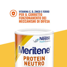 Carica l'immagine nel visualizzatore di Gallery, Meritene Protein Gusto Neutro, Polvere, Vitamine, Minerali, 270g