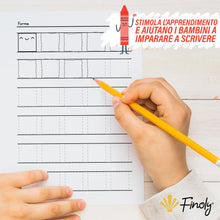 Carica l&#39;immagine nel visualizzatore di Gallery, Finoly Libri Pregrafismo per Bambini | Libri Pregrafismo 3-6 Anni | Libro per Imparare a Scrivere A4 | Impariamo a Tracciare | Libro Ricalcare Lettere e Numeri | Quaderni Pregrafismo Attività Bambini