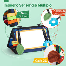 Carica l&#39;immagine nel visualizzatore di Gallery, hahaland Specchio Neonati Giochi Neonato 0 3 6 Mesi, Libro Sensoriale con Specchio, Tummy Time Neonati Bianco e Nero Giochi Montessori 6 Mesi Giocattoli Educativi