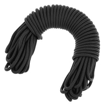 Carica l'immagine nel visualizzatore di Gallery, QWORK® Corda in Nylon - 6mm x 20m - Polipropilene Nero Multiuso per Attività All'aperto