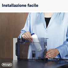 Carica l&#39;immagine nel visualizzatore di Gallery, De&#39;Longhi DLSC002 Filtro Addolcitore per Acqua Macchina Caffè Automatiche, Ricambio Filtro Macchina Caffè della Serie Ecam, Utile e facile da installare nel serbatoio dell&#39;acqua, MADE IN ITALY