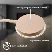 Carica l'immagine nel visualizzatore di Gallery, BRILONER - Lampada da tavolo a LED con touch, dimmerabile a passi, orientabile, lampada da comodino, lampada da scrivani