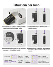 Carica l'immagine nel visualizzatore di Gallery, VCELINK Tester Cavi di Rete, Grigio, 1 Set