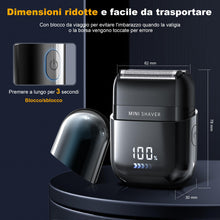 Carica l'immagine nel visualizzatore di Gallery, Mini Rasoio Elettrico da Barba con Display LED
