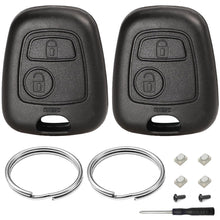 Carica l'immagine nel visualizzatore di Gallery, 2 Pezzi Guscio Chiave Auto Compatibile con Peugeot 106 107 206 207 208 306 307 308 406 407 C-itroen C1 C2 C3 C4 C5 Picas