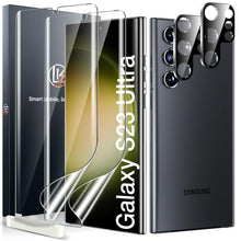 Carica l'immagine nel visualizzatore di Gallery, LK 2+2 Pezzi Pellicola Compatibile con Samsung Galaxy S23 Ultra 5G 2023, 2 Pezzi Pellicola Protettiva e 2 Fotocamera Vet