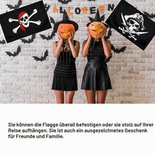 Carica l'immagine nel visualizzatore di Gallery, Bandiera Pirati 90x60cm,Bandiera Pirata Grande,Decorazioni di Halloween