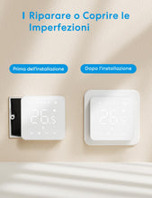 Carica l'immagine nel visualizzatore di Gallery, Meross Placche a Parete per Scatola 503, Placche per Interruttori Compatibile con Meross Termostato WiFi, Copri Cassetta