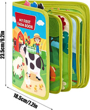 Carica l'immagine nel visualizzatore di Gallery, Grillix Libro Montessori interattivo 1 anno, Pannello di Feltro attività, Giochi Montessori 1-6 Anni