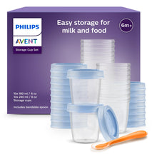 Carica l'immagine nel visualizzatore di Gallery, Philips Avent SCF721/20 Set Vasetti per la Conservazione delle Pappe, 10 Pezzi 180 ml + 10 Pezzi 240 ml