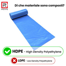 Carica l'immagine nel visualizzatore di Gallery, R MOVE 120 sacchetti spazzatura 50x60 cm, sacchi spazzatura 35 litri, 6 rotoli, 20 sacchi immondizia per rotolo, sacchi 