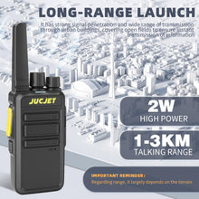 Carica l'immagine nel visualizzatore di Gallery, V12D Walkie Talkie PMR446, 16 Canali, USB-C, Nero, Set da 2