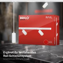 Carica l'immagine nel visualizzatore di Gallery, BRILONER - Sistema di binari di alimentazione, centrale, accessori, componente di estensione, 20 cm, bianco