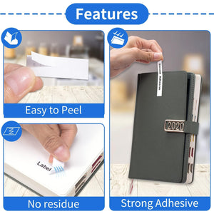 Nastro per Etichette Fimax Compatibile In sostituzione di Brother P-touch Laminato Tape Cassetta TZe-231 12mm per PT-H107B H105 H200 H100LB H100R 1000 1010 P300BT H110 (Bianco, 5Pz.)