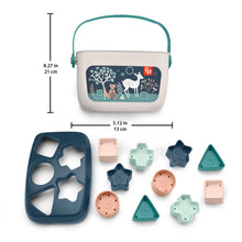 Carica l'immagine nel visualizzatore di Gallery, Fisher-Price - Blocchi Assortiti Cerbiatto blu, Set di 10 Blocchi da Impilare e Identificare per Neonati dai 6 Mesi in su, Giocattolo per Bambini 6+ Mesi, HJP20 [Esclusivo Amazon]