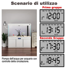 Carica l'immagine nel visualizzatore di Gallery, Presa timer elettronico digitale,10set di timer plug-in programmabili,16A 3680W 230VAC, adatto per il controllo della te