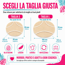 Carica l'immagine nel visualizzatore di Gallery, ROOTZ | Cuscinetti Metatarsali Donna e Uomo (1 Paio) | Solette Metatarso in Gel e Tessuto per Dolore da Metatarsalgia e 
