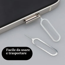Carica l'immagine nel visualizzatore di Gallery, 10 aghi per scheda SIM, strumento di rimozione della scheda SIM, supporto per schede SIM, spillo, strumento di rimozione