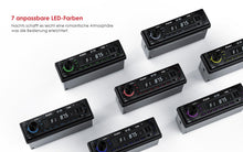 Carica l'immagine nel visualizzatore di Gallery, Avylet Autoradio Bluetooth 5.0 Vivavoce FM/AM, Avylet Radio Stereo 1 DIN, Supporta Basso Profondo/Luce a 7 colori/Chiamata a mani libere/AUX-IN/CARD/Chiavetta USB,Telecomando, 60W X 4, Ricarica rapida