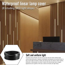Carica l'immagine nel visualizzatore di Gallery, Profilo LED in silicone nero, 5 m, pannello acustico, striscia LED flessibile IP65, impermeabile, diffusore a canale, pr