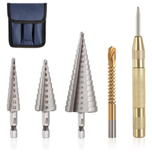 Carica l'immagine nel visualizzatore di Gallery, Flintronic Punte Coniche, HSS Titanium, 4-12 / 4-20 / 4-32mm(Argento)-5pz