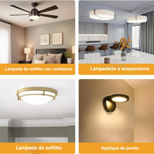 Carica l'immagine nel visualizzatore di Gallery, Voltix Corina Circolina Modulo LED di Ricambio Circolare 18W, 220V, Luce Fredda 6500K Ultra Slim per Plafoniere a Calami