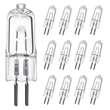 Carica l'immagine nel visualizzatore di Gallery, Lampadine alogene G5.3, lampadina 220 V 100 W Lampadina a capsula trasparente a 2 pin, lampadine dimmerabili a luce bian