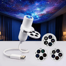 Carica l'immagine nel visualizzatore di Gallery, Proiettore di luce notturna, proiettore HD dinamico 5D olografico per luce notturna, proiettore HD Star Plug and Play, r