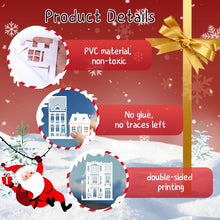Carica l'immagine nel visualizzatore di Gallery, CHIHOLEN 137 immagini per finestre di Natale, bianco, decorazione natalizia con fiocchi di neve, autoadesive, per finestre riutilizzabili, in PVC su entrambi i lati