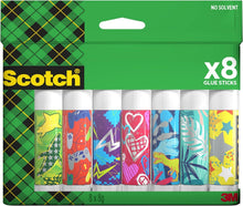 Carica l'immagine nel visualizzatore di Gallery, Scotch Colla Stick per la Scuola Elementare, Scuola Media, Asilo e Ufficio, Set di Tubetti di Colla Stick per Bambini, Confezione di Colla Adesiva Grande da 8pz x 8 gr