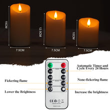 Carica l'immagine nel visualizzatore di Gallery, Forever Speed 3 Pezzi Candele LED Ricaricabili con Timer, Dimmerabile Candele Senza Fiamma con Cavo USB Flameless Candel