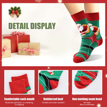 Carica l'immagine nel visualizzatore di Gallery, Moonlight Manor 6 Coppie Calze di Natale per Donne, Maglia Crew Vacanze Caldo Soft Inverno Regalo Babbo Natale Novità EU Size 37-46