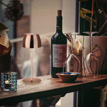 Carica l'immagine nel visualizzatore di Gallery, Briloner - Set di 2 Mini Lampade da Tavolo LED, IP44, Touch, Oro Rosa