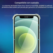 Carica l'immagine nel visualizzatore di Gallery, Vetro Temperato per Xiaomi Redmi Note 8 2020 / Note 8 2021 [3 Pezzi] Vetrino Protettivo Pellicola Protezione Schermo