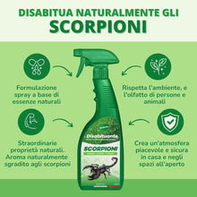 Carica l'immagine nel visualizzatore di Gallery, Gardemia Disabituante Anti Scorpioni 750ml Spray Sgradito Azione Naturale Barriera Vegetale per Esterni Interni Casa Dis