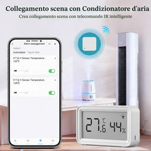 Carica l'immagine nel visualizzatore di Gallery, Termometro Ambiente Interno, Igrometro Umidità Casa WiFi, Con Smart Alert, Archiviazione dei dati, Termoigrometro per ca