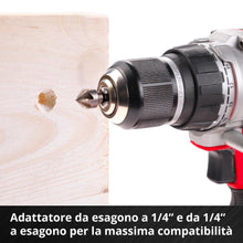 Carica l'immagine nel visualizzatore di Gallery, Einhell L-CASE 40 pezzi set di inserti e punte