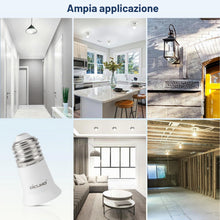 Carica l'immagine nel visualizzatore di Gallery, DiCUNO E27 Portalampada 3CM Estensione, Adattatori E27, 4 Pezzi