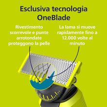 Carica l'immagine nel visualizzatore di Gallery, Philips OneBlade QP430/60 - Testine originali a 360 lame, compatibili con tutti i rasoi e tagliabordi elettrici OneBlade e Pro, originali Philips, 3 lame singole, fornitura per 12 mesi