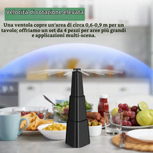 Carica l'immagine nel visualizzatore di Gallery, Fly Ventole per tavoli Confezione da 4 – repellenti per mosche per pasti all'aperto al coperto – Portable Automatic Picn