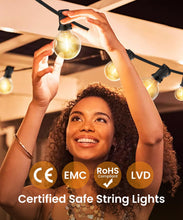 Carica l'immagine nel visualizzatore di Gallery, ZYRIVON Catene Luminose 20M/66FT, Luci da Esterno Giardino con 30+2 G40 LED, 2700K Bianco Caldo Luci Giardino, Impermeabile Luci Esterno Interno per Natale, Matrimonio, Festa, Giardino, Patio