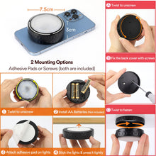 Carica l'immagine nel visualizzatore di Gallery, Onumii Luce LED Sottopensile Cucina a Batteria, Con Telecomando, Adesive e Colorate per Armadio, Guardaroba, Libreria, S