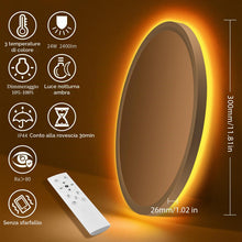 Carica l'immagine nel visualizzatore di Gallery, Oumida 30CM Plafoniera LED Soffitto Dimmerabile, 24W 2800LM Lampada led soffitto con Telecomando, Luce Notturna 1800k, P